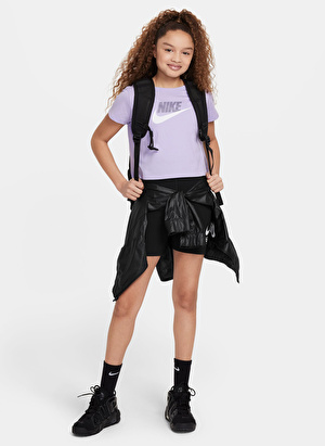Nike Düz Lila Kız Çocuk T-Shirt DA6925-515-G NSW TEE CROP FUTURA