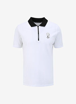 KARL LAGERFELD Beyaz Erkek Polo T-Shirt 745025542224