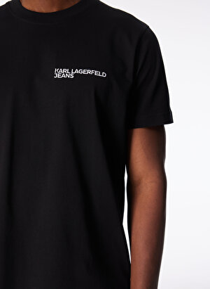 Karl Lagerfeld Jeans Siyah Erkek T-Shirt 240D1700_KLJ SLIM SSLV TEE