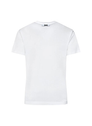 John Richmond Bisiklet Yaka Beyaz Erkek T-Shirt UMP24004TS