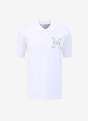 John Richmond Beyaz Erkek Polo T-Shirt UMP24207PO