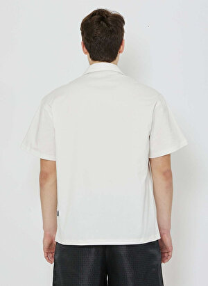 John Richmond Normal Gömlek Yaka Beyaz Erkek Gömlek UMP24066CA