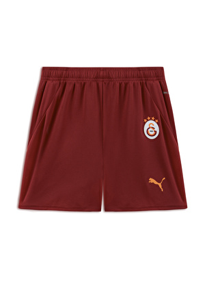 Puma Lastikli Bel Düz Kırmızı - Sarı Erkek Şort 77967301-GSK Shorts Replica Jr w/o