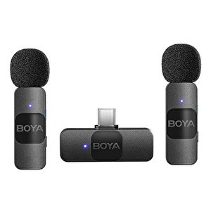 Boya BY-V20 Ultra Kompakt Android İkili Kablosuz Mikrofon (Type-C)