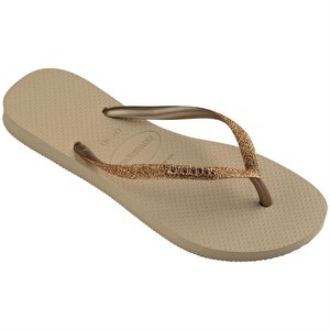 Havaianas Slim Glitter II Sandgolden Light Metalic  Dore Kadın Terlik