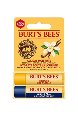 Burts Bees 2li lip balm set - Beeswax + Vanilya