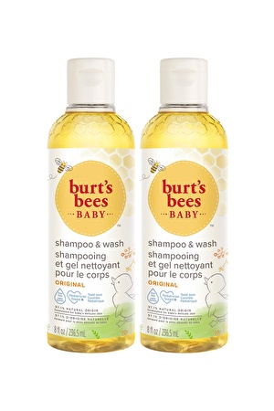 Burts Bees Bebek Saç Ve Vücut Şampuanı - Baby Bee Shampoo Body Wash X 2 235 Ml