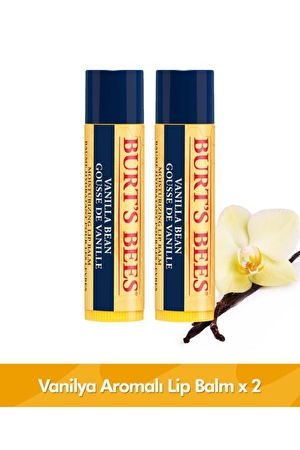 Burts Bees Vanilya Aromalı Dudak Bakım Kremi - Vanilla Bean Lip Balm x 2 Adet