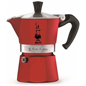 Bialetti Moka Express Kırmızı 3 Cup