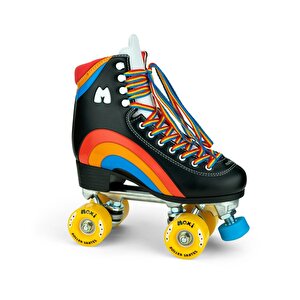 Moxi Rainbow Rider Black Quad Paten