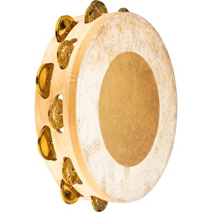 Meinl AE-MTAH2BO Artisan Maple Wood Bronze Jingles 2 Rows 10\" Tamburin (Natural)