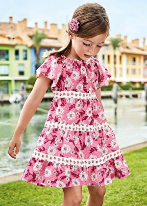 Mayoral Kız Çocuk Çiçekli elbise