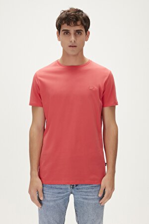 Solid T-Shirt Vermilion Basic Kırmızı Erkek Tişört 