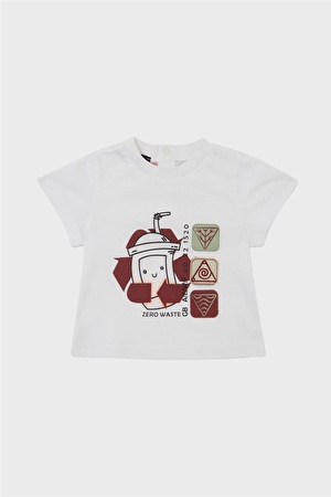 GB Baby Erkek Bebek Beyaz T-Shirt