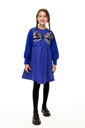 Lia Lea Kız Çocuk Mavi Elbise