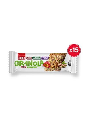 Antep Fıstıklı Granola Bar, 25 G X 15