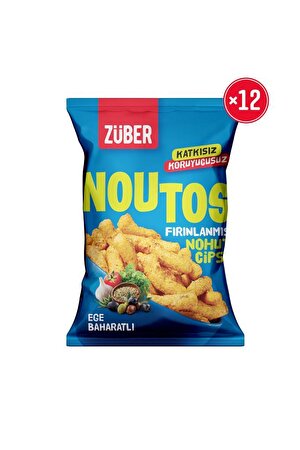 Noutos Fırınlanmış Nohut Cipsi Ege Baharatlı 55g X 12 Paket