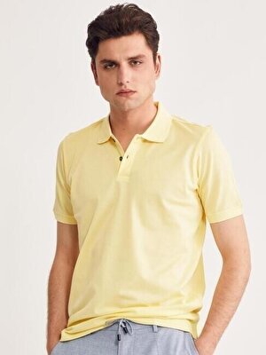 Bisse Erkek Pike Polo Yaka T-Shirt Sarı TSNOS005_D17