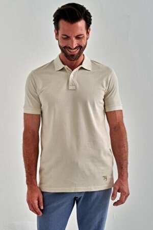 Bisse Erkek Baskılı Polo Yaka T-Shirt Tas TS22Y22116_D60