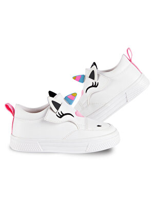 Unicorn Beyaz Kız Sneakers Spor Ayakkabı