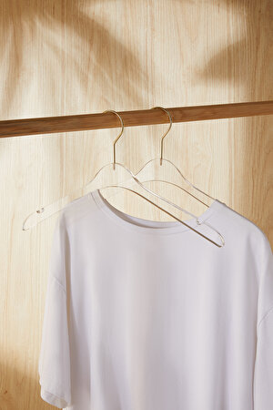 Ocean Home Textile 2'li Şeffaf Akrilik Giysi Askısı 38.5 x 21.5 x 1 cm