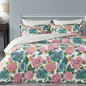 Linens Pistacho Pamuk Saten Tek Kişilik Nevresim Takımı Pembe