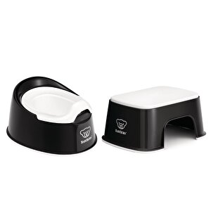 BabyBjörn Eğitici Oturak Smart Potty & Safe Step Banyo Basamağı / Black White