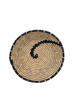 Meander Bambu Afrikan El Yapımı Fibonacci Duvar Tabağı 60cm 8912