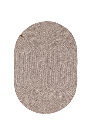 Cesta El Yapımı Örgü Natural Kilim 50x80 4013