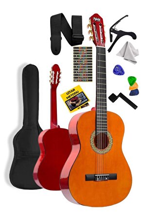 Midex CG-34YL Kaliteli 34 İnç 1/2 Junior Çocuk Gitarı 4-8 Yaş Arası (Çanta Askı Pena Metod)