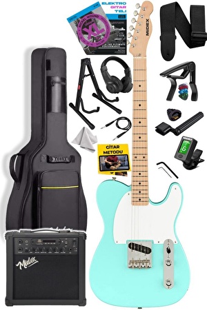 Midex TLX-50GR-25AMP Tele Kasa Maple Klavye 2 Single-Coil 25W Amfili Elektro Gitar