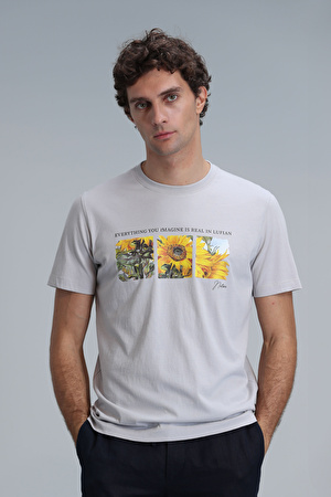 June Modern Grafik T- Shirt Taş