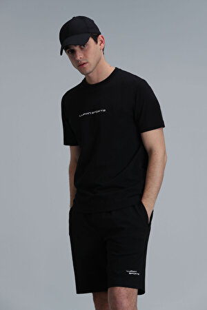 Tony Modern Grafik T- Shirt Siyah