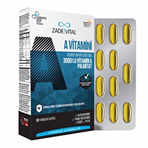 Zade Vital A Vitamini 30 Yumuşak Kapsül