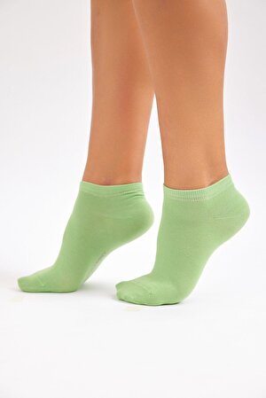 Kadın Pamuklu Patik Çorap Yeşil