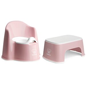 BabyBjörn Eğitici Koltuk Oturak & Safe Step Banyo Basamağı / Powder Pink