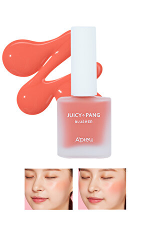 Meyve Kokulu Doğal Görünümlü Likit Allık 9g. APIEU Juicy-Pang Water Blusher (CR01)