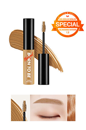 Topaklanma Yapmayan Uzun Süre Kalıcı Kaş Maskarası A'PIEU Born To Be Madproof Brow Mascara (01 Yell