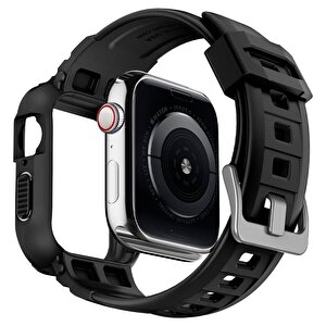 Apple Watch Seri (40mm/41mm) Kılıf, Spigen Rugged Armor Pro Black