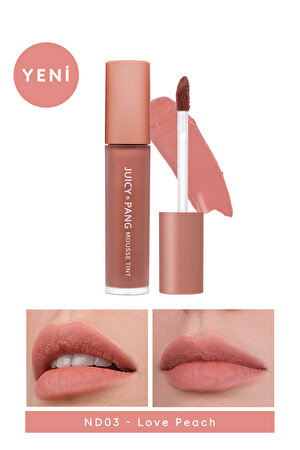 Nemli ve Pürüzsüz Görünüm Sunan Köpük Tint (ND03) A'PIEU Juicy-Pang Mousse Tint Nude