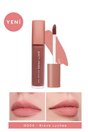 Nemli ve Pürüzsüz Görünüm Sunan Köpük Tint (ND04) A'PIEU Juicy-Pang Mousse Tint Nude