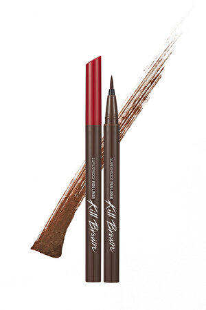 Sünger Uçlu, Suya Dayanıklı Kalem Eyeliner Clio Superproof Pen Liner Kill Brown (03 Cacao Brown)