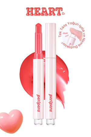 Yoğun Nemlendirici, Parlak Bitişe Sahip Balm Peripera Heart Jam Glow Lip (3 Grapefruit Crush)