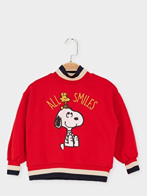 Snoopy Lisanslı Çocuk Sweatshirt 21643