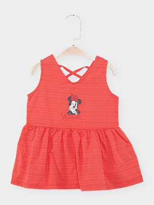 Minnie Mouse Lisanslı Kız Bebek Elbise 22156