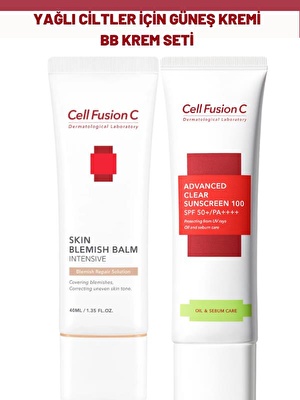 Cell Fusion C Yağlı Ciltler İçin Güneş Kremi BB Krem Seti