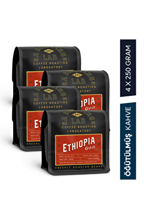Ethiopia Guji 4x250 Gram Öğütülmüş Filtre Kahve