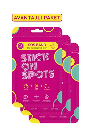 Sos Band - 15 Adet Sivilce/Akne Patch x3 Sos Bant