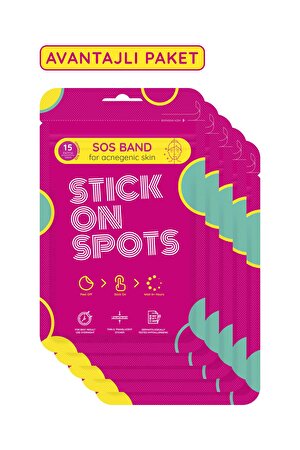 Sos Band - 15 Adet Sivilce/Akne Patch x5 Sos Bant
