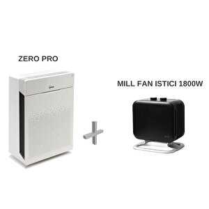 Winix Zero Pro Hava Temizle Cihazı ve Mill Fan Isıtıcı 1800 W-Siyah